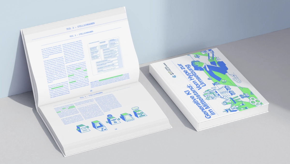 Illustration Whitepaper Gen-AI im Mittelstand